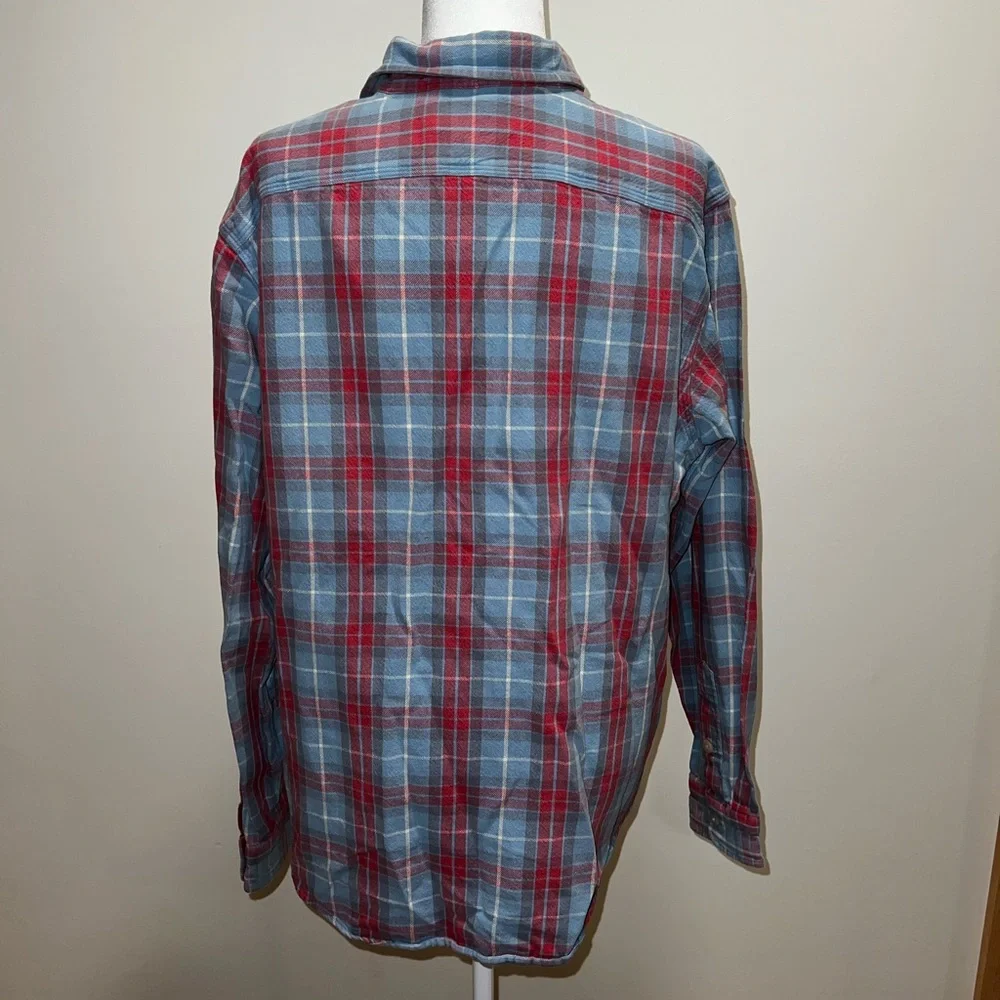 Polo by Ralph Lauren Blue and Red Casual Button Down Shirt